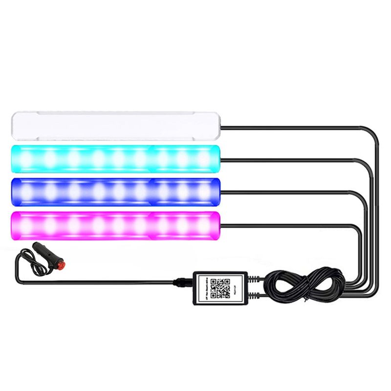 Interior Design Apps - Auto LED-verlichting interieur slim met app-besturing,
