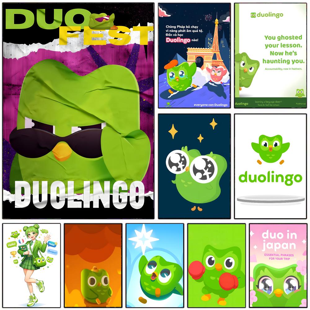 Interior Design Apps - educatieve app D-Duolingo, poster, moderne woondecoratie,