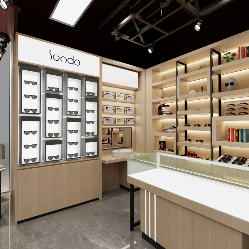 Interior Designer - Interieurontwerp optiekzaak, glazen displaymeubilair, op maat