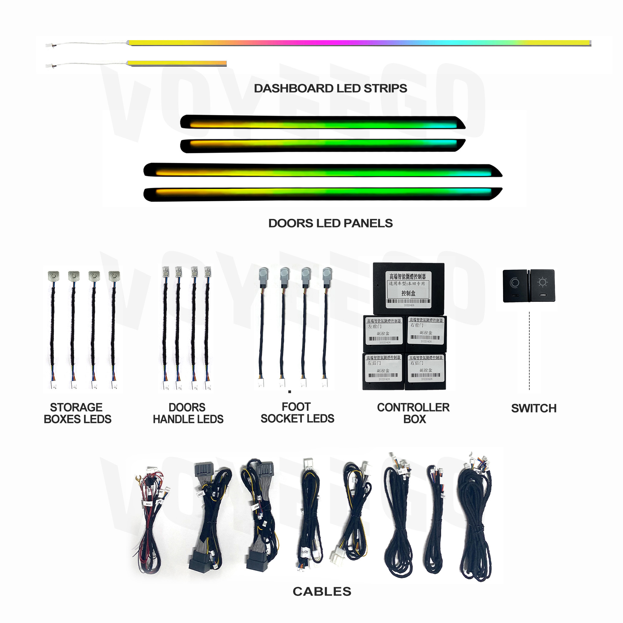 Auto-interieur LED-lamp met ap - Interior Design Apps recensie en prijs