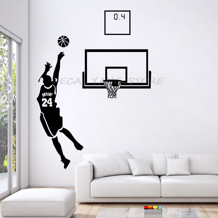 Sport Thema Muurstickers Baske - Interior Design Magazine recensie en prijs