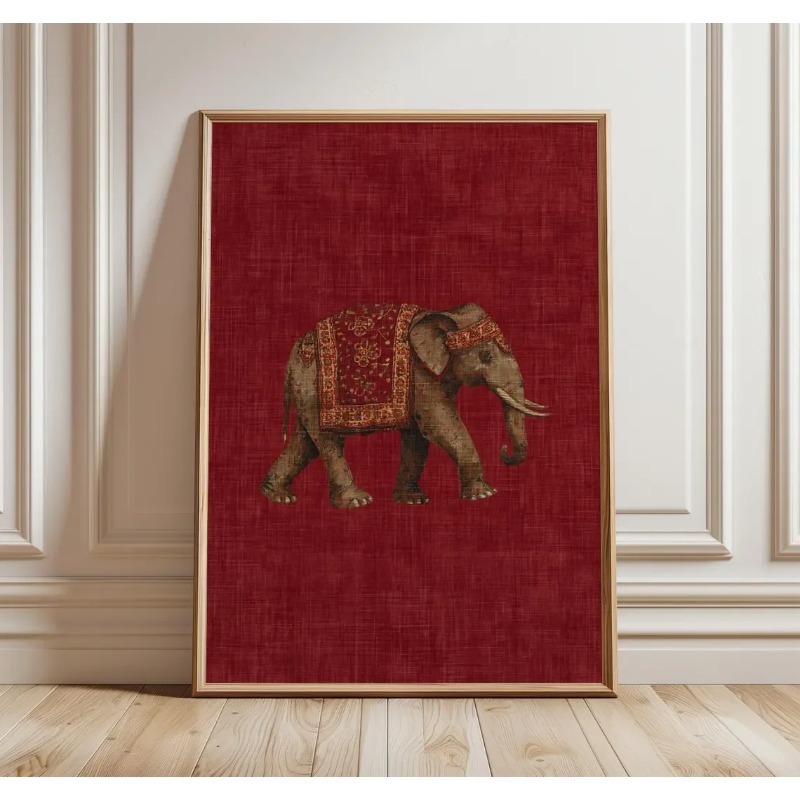 Indische Olifant Patroonprint, - Interior Designer recensie en prijs