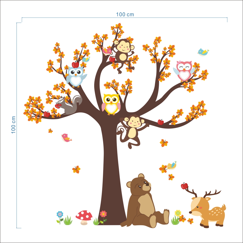 Uil Aap Dieren Boom Cartoon Vi - Interior Design Magazine recensie en prijs